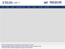 Tablet Screenshot of finelinecoms.co.uk